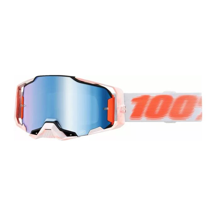 100% MX Goggles Armega Tubular Blue Mirror